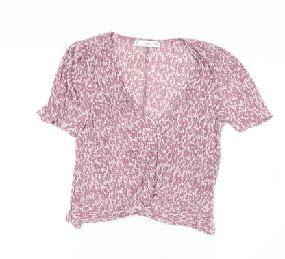 Mango Women's Multicoloured Wrap Blouse Size M