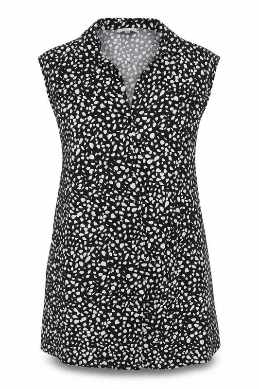 JoJo Maman Bébé Black Animal Print Shirt Dress Women S