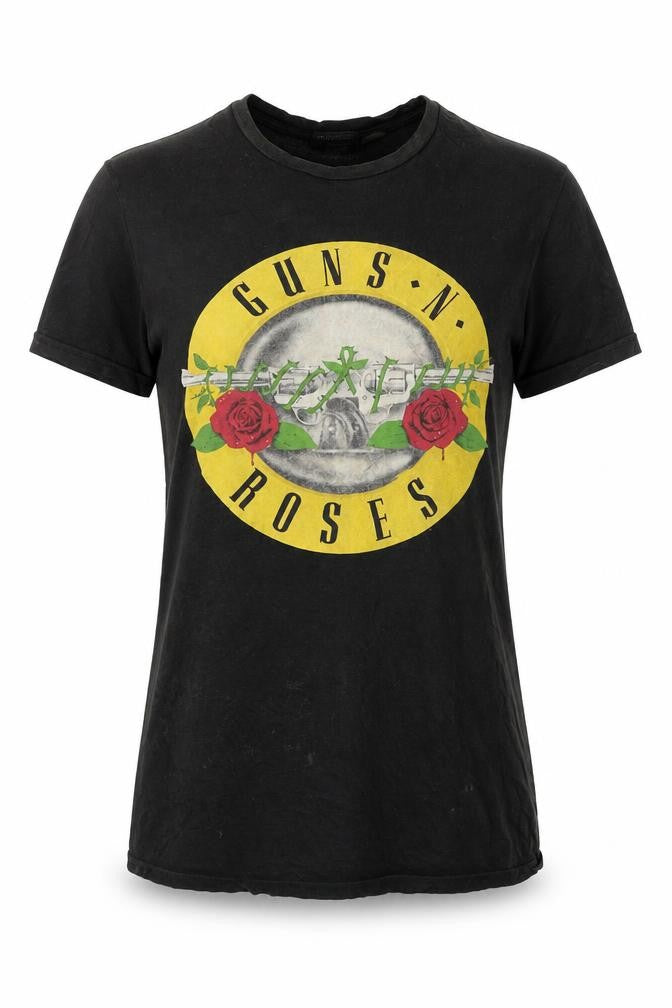 H&M Unisex Black Music T-Shirt, Size S, Casual Crew Neck