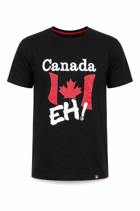 Front view of Canada Weather Gear Men's Black Medium T-Shirt