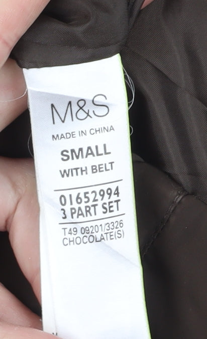 Marks and Spencer Women's Brown Puffer Jacket S