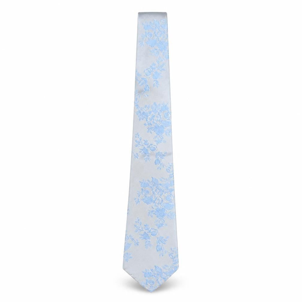 Marks & Spencer Blue Floral Silk Men's Tie