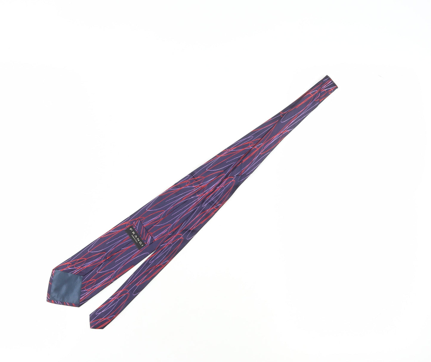 Frangi Men's Purple Silk Geometric Tie, One Size