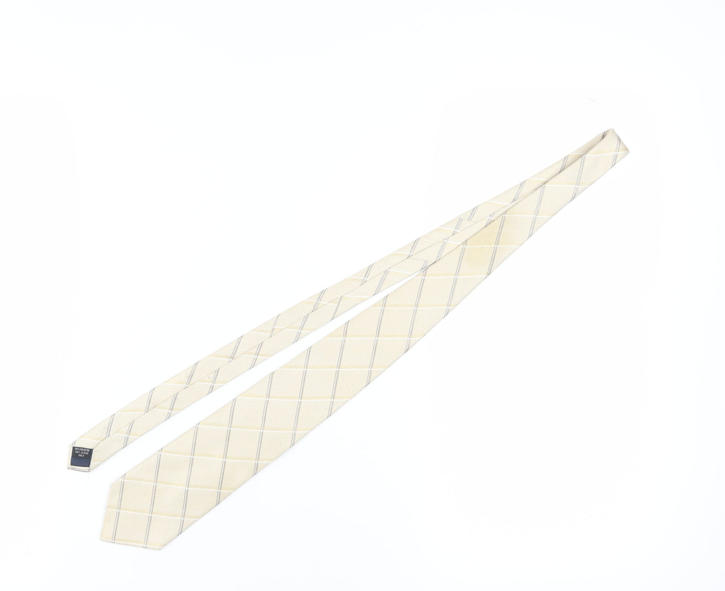 Blakes London Beige Check Silk Men's Tie