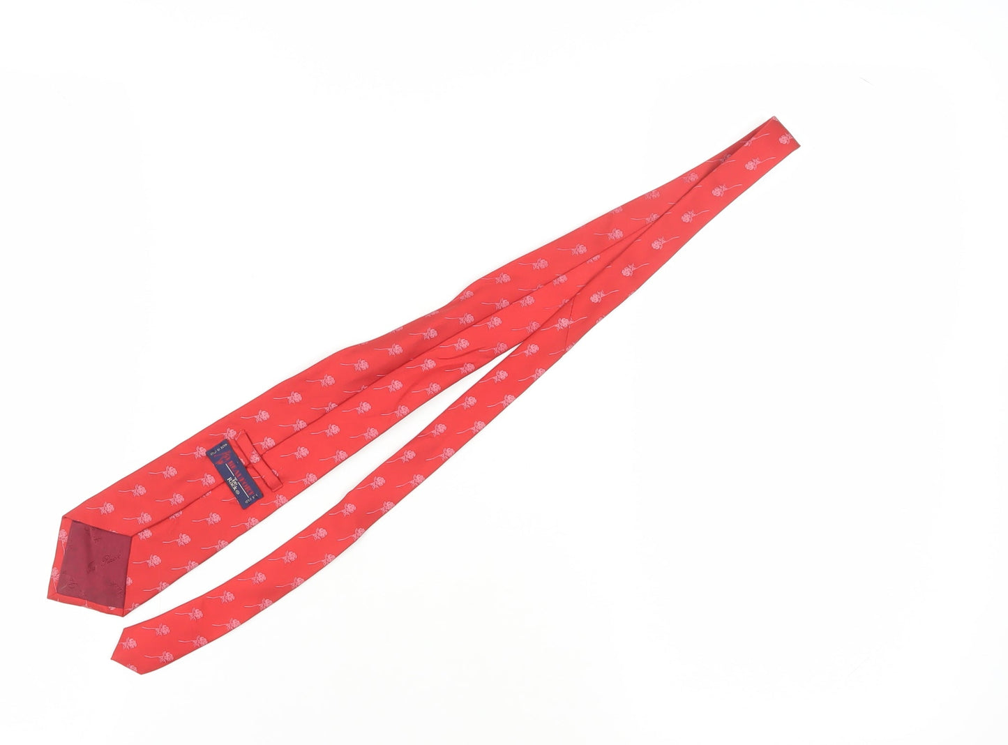 Beaufort Men's Red Silk Floral Tie