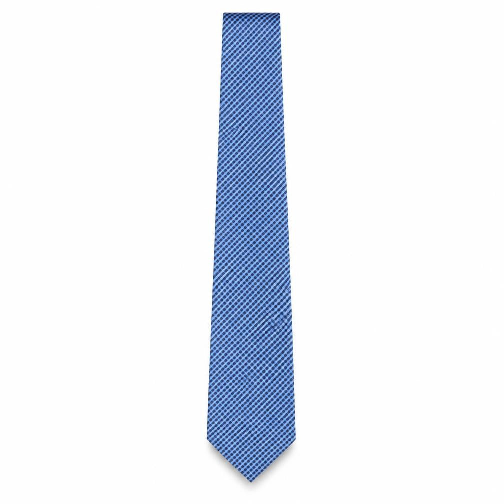 Thomas Nash Men's Blue Geometric Polyester Tie