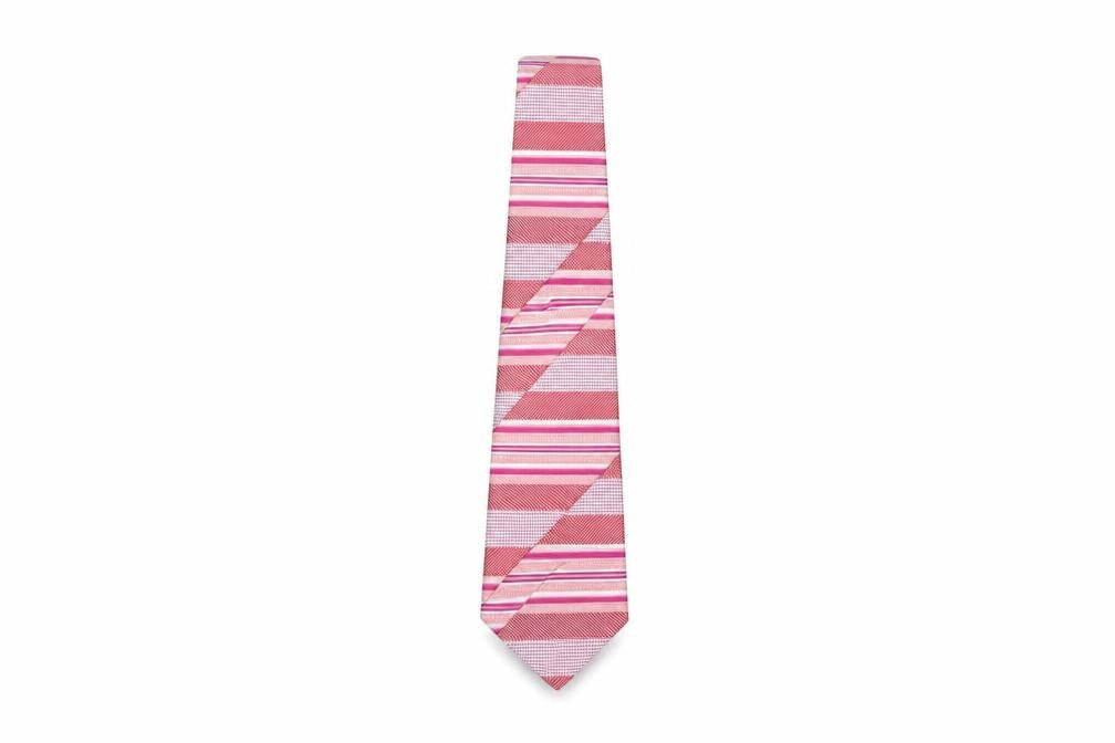 Skopes Men's Pink Striped Tie, One Size, Stylish & Bold