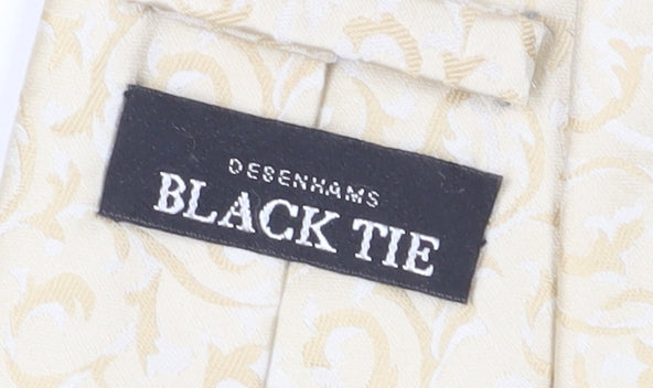 Debenhams Men's Beige Floral Polyester Tie