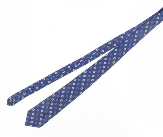 Ben Sherman Men's Blue Geometric Silk Tie