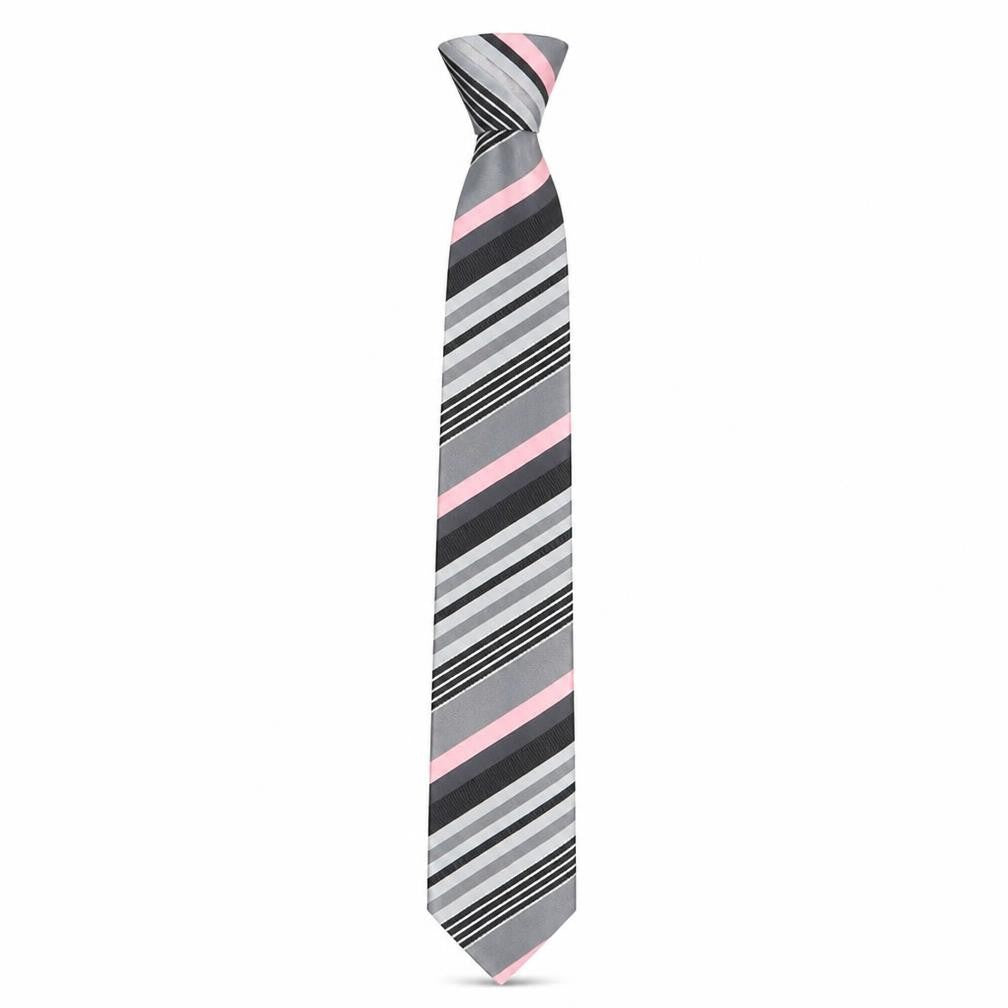 Sfera Men's Pink Striped Slim Tie