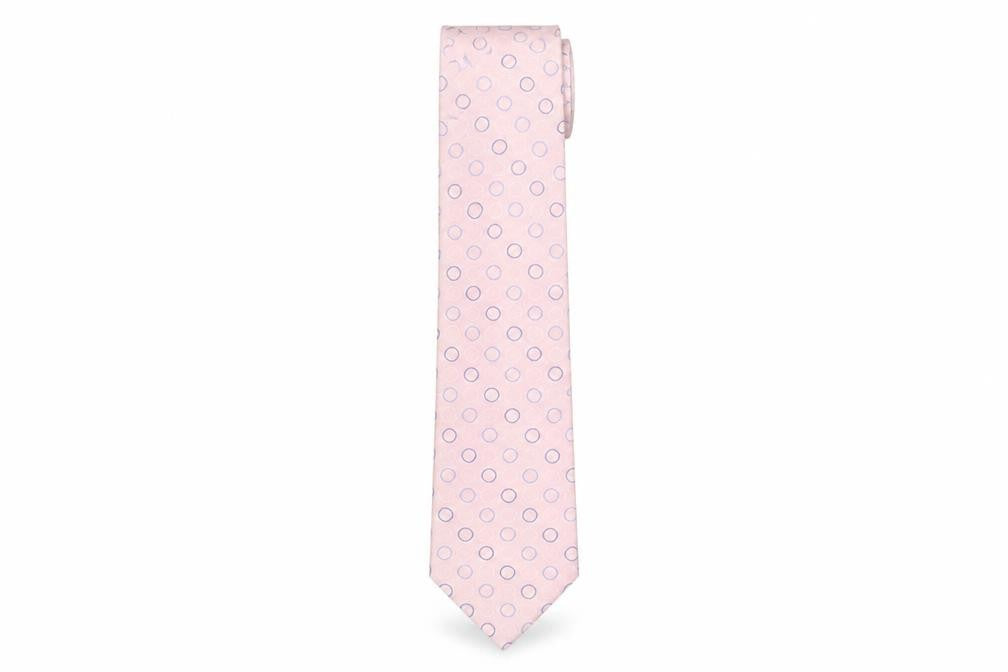 Next Men's Pink Silk Polka Dot Tie