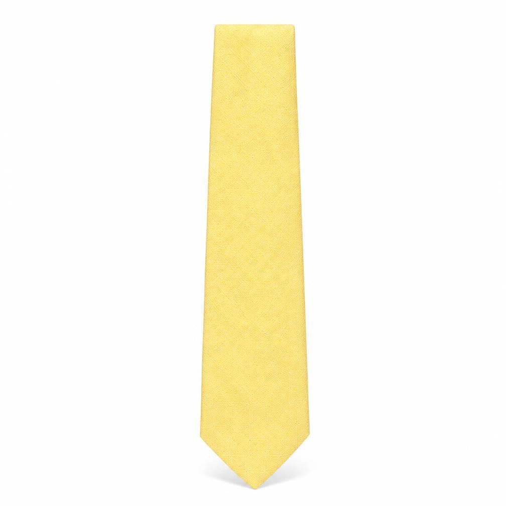 Savoy Taylors Guild Yellow Silk Men's Tie