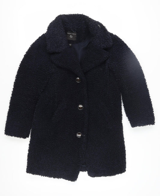 Dorothy Perkins Women's Black Mid-Length Coat Size 6