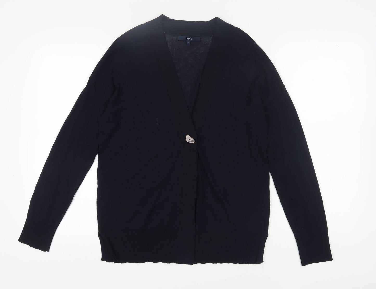 Next Women's Black Cardigan, Size 10, V-Neck Lightweight