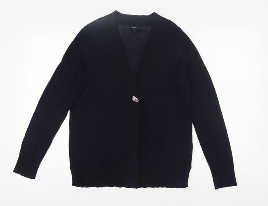 Next Women's Black Cardigan, Size 10, V-Neck Lightweight