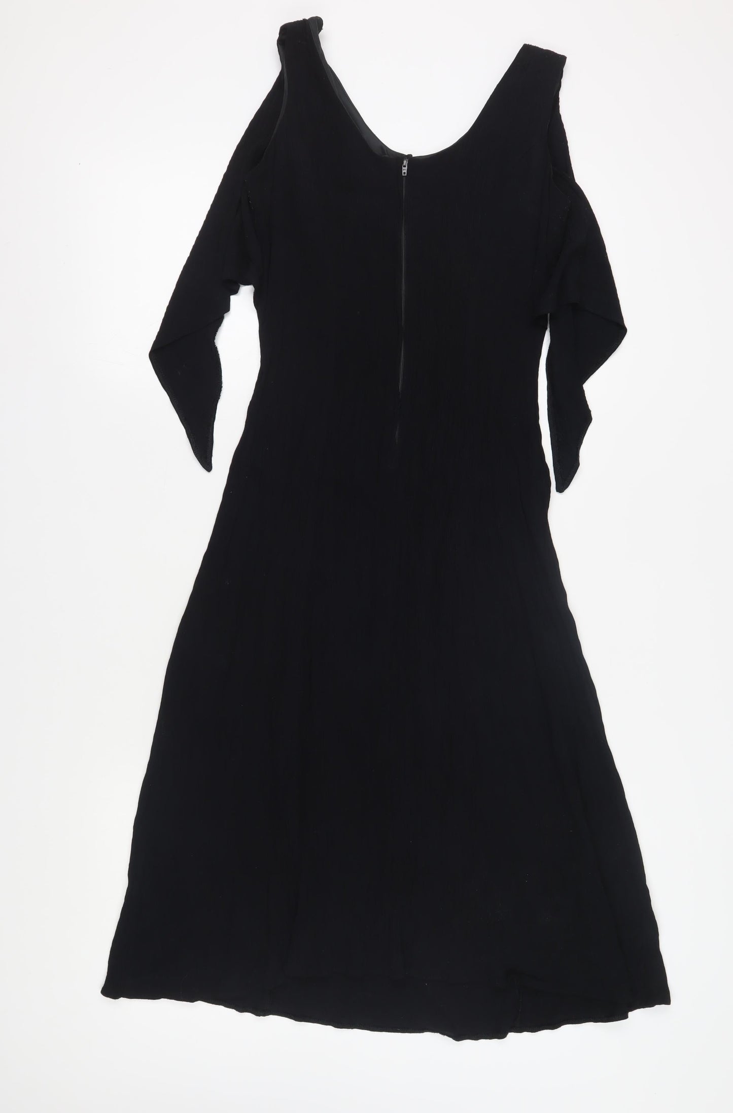 BHS Petite Black Shift Dress, Women, Size 12, Long, Viscose