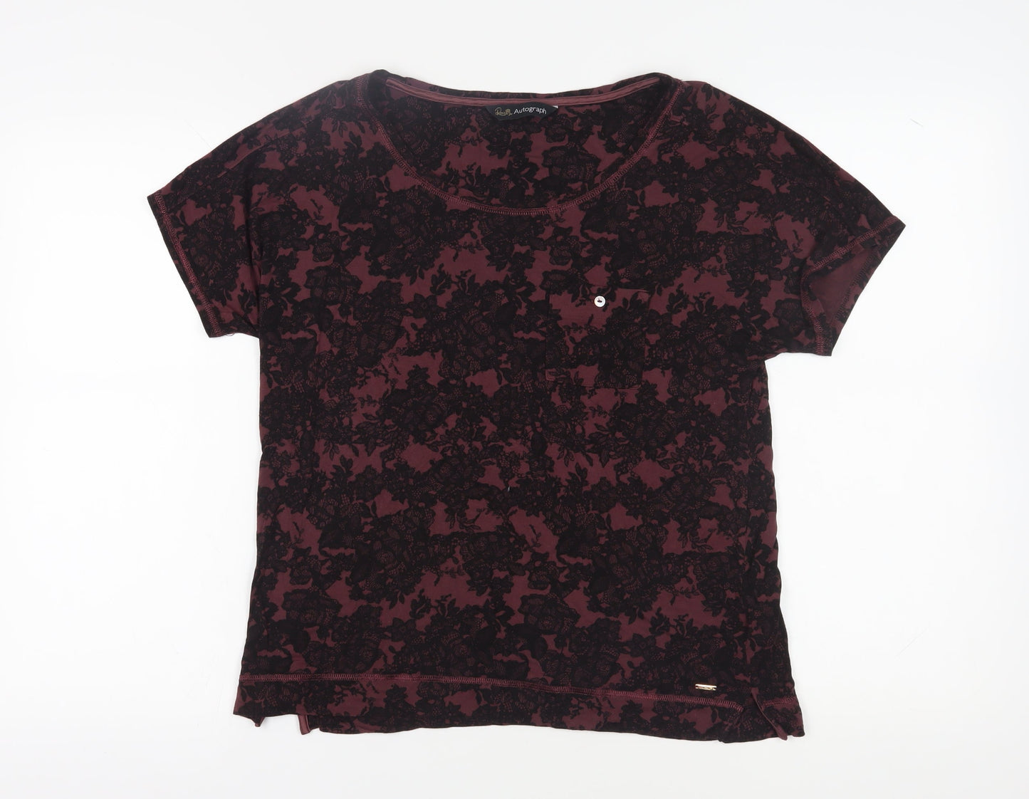 Marks and Spencer Women's Floral T-Shirt Size 12