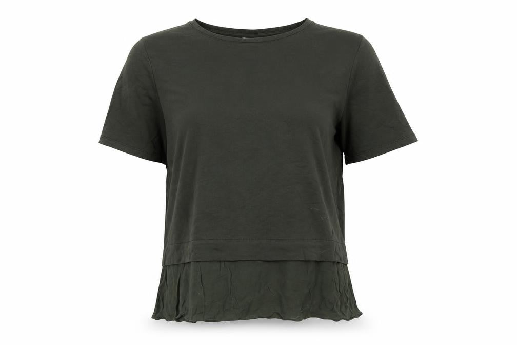Oliver Bonas Women's Green T-Shirt Size 8 Casual Tunic