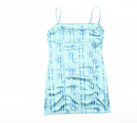 Urban Outfitters Women's Blue Tie Dye Slip Dress