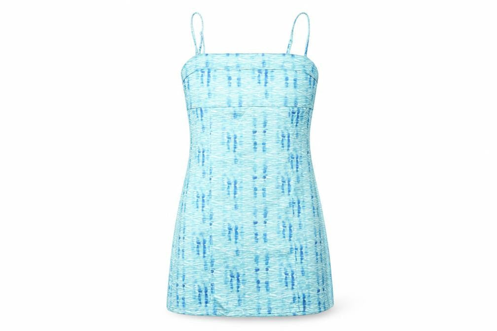 Urban Outfitters Women's Blue Tie Dye Slip Dress