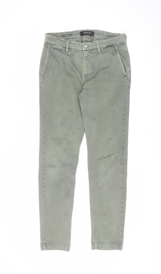 Replay Men's Green Straight Jeans Size 30
