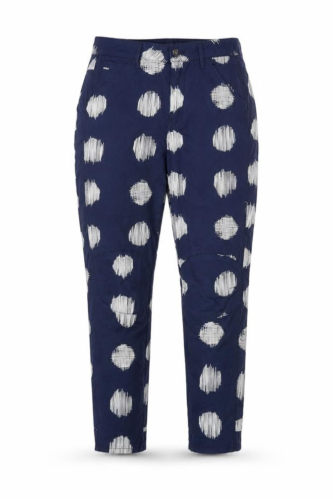 G-Star RAW Women's Blue Polka Dot Chino Trousers