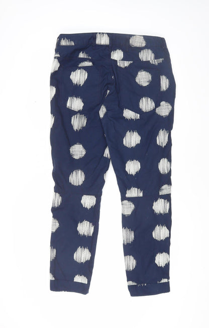 Back view of G-Star RAW Women's Blue Polka Dot Chino Trousers