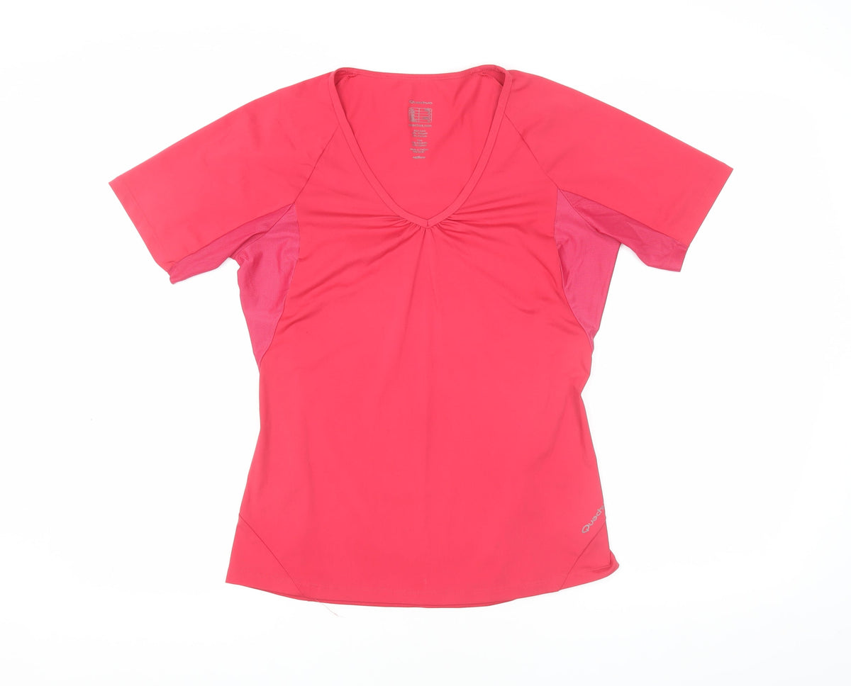 Quechua Women's Pink M Activewear T-Shirt