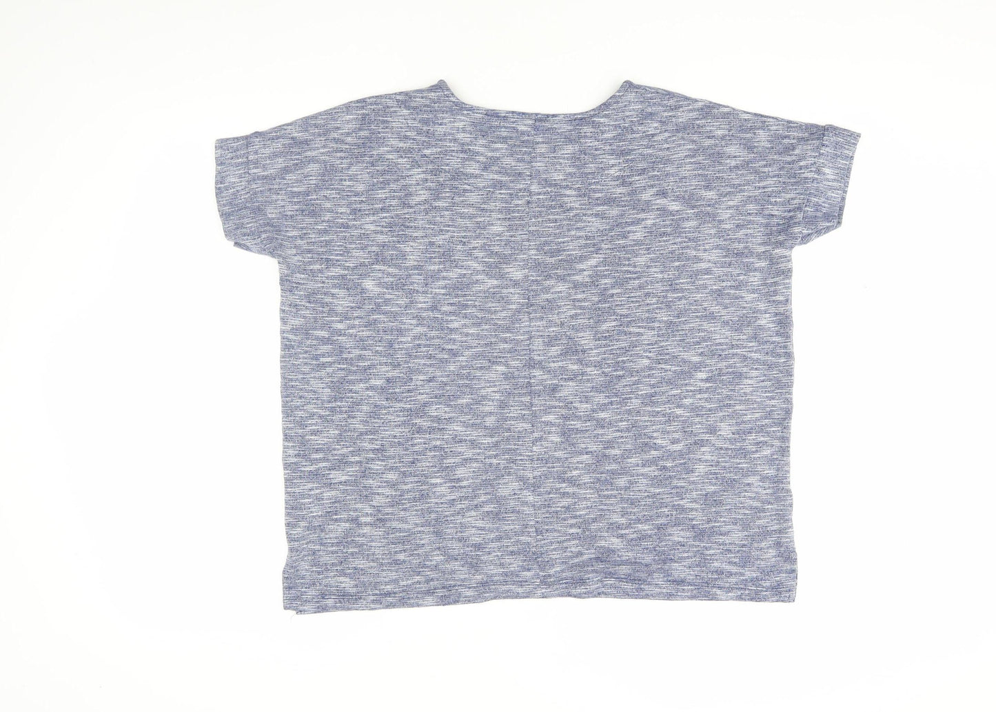 Warehouse Women's Blue T-Shirt Size 8 Basic Casual