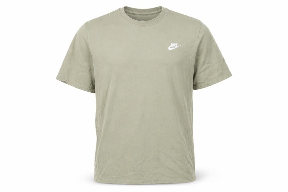 Nike Men's Green Athletic Fit Logo T-Shirt, Medium