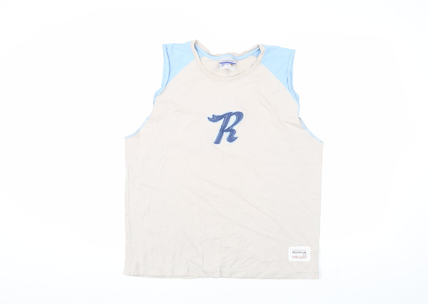 Reebok Unisex Beige Sleeveless Tank M Casual