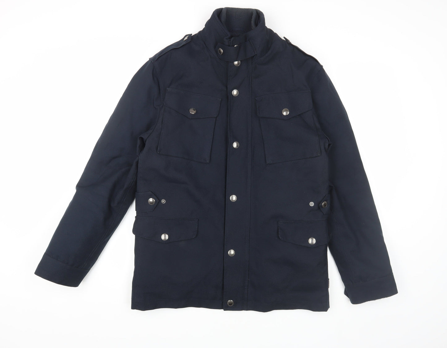 St. George by Duffer Men's Black Military Jacket S
