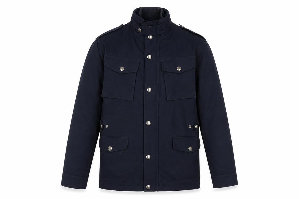 St. George by Duffer Men's Black Military Jacket S