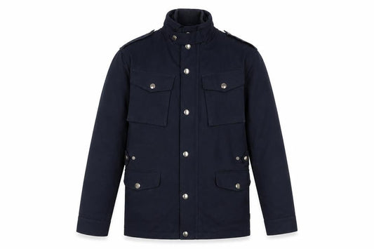 St. George by Duffer Men's Black Military Jacket S