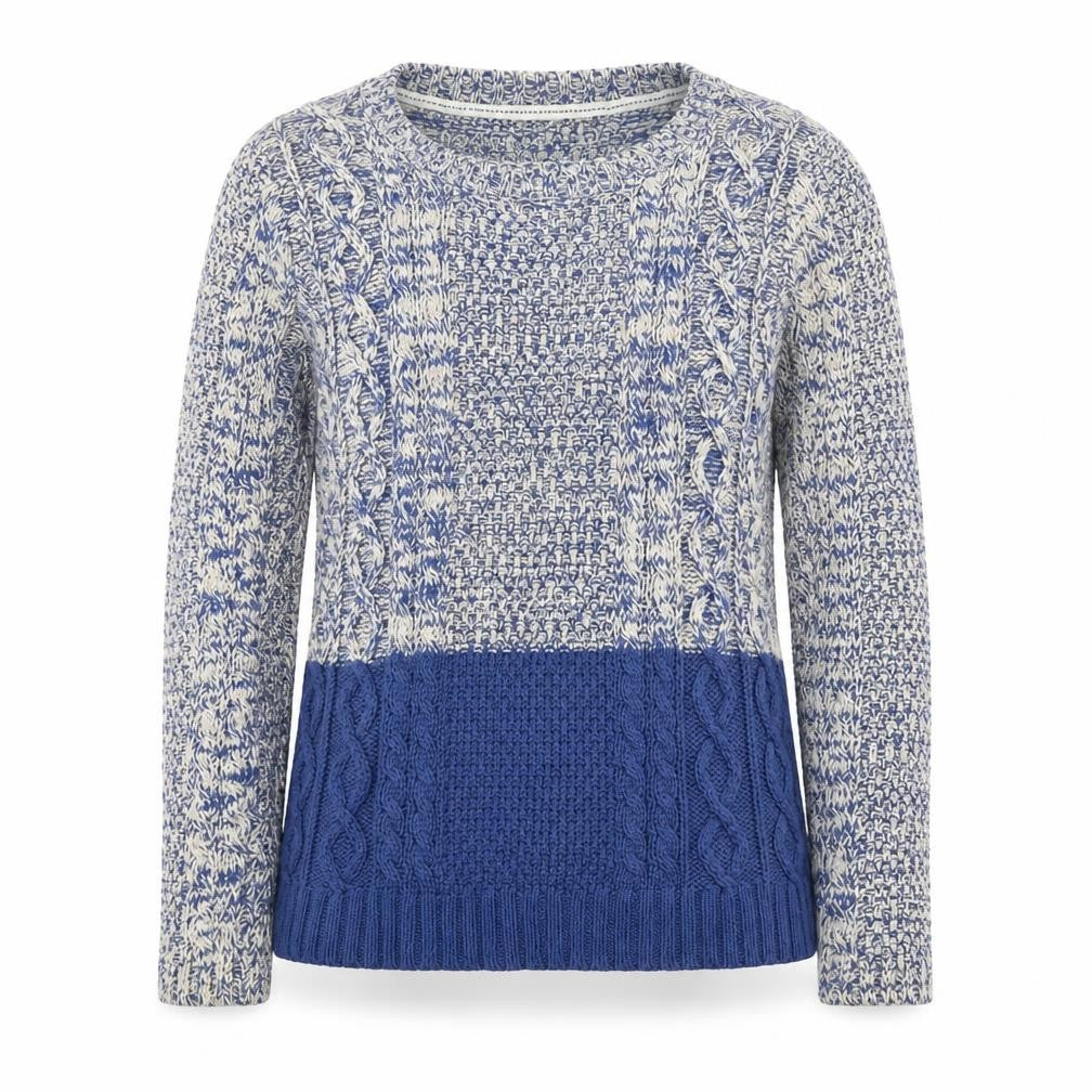 FatFace Women's Blue Pullover Jumper Round Neck Size 10