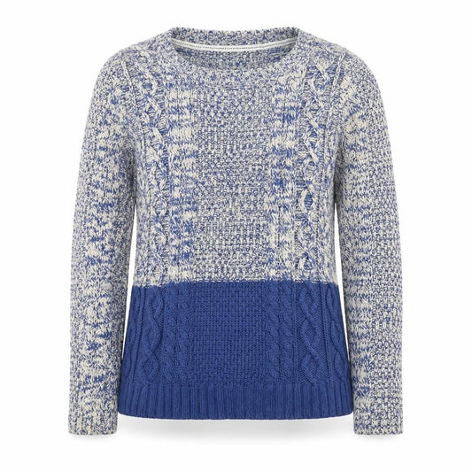 FatFace Women's Blue Pullover Jumper Round Neck Size 10