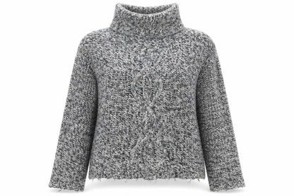 White Stuff Women's Grey Roll Neck Jumper M