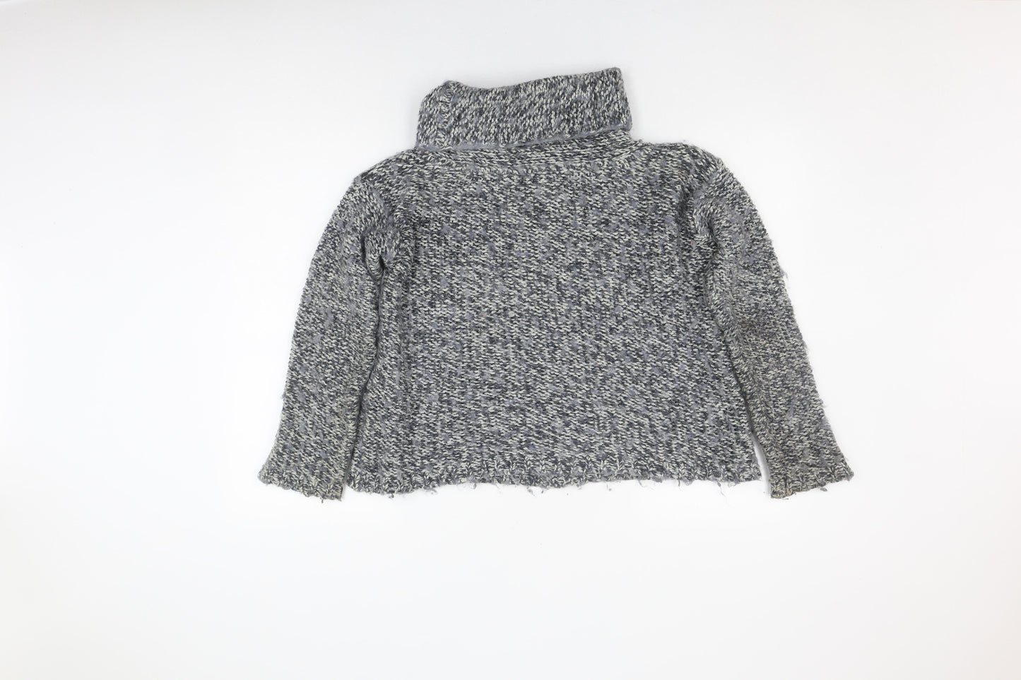 White Stuff Women's Grey Roll Neck Jumper M
