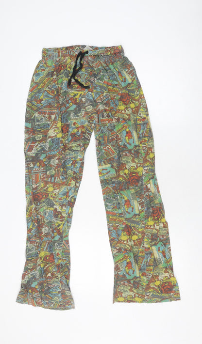 Preloved Disney Boys Multicoloured Marvel Lounge Pants Size S - Front