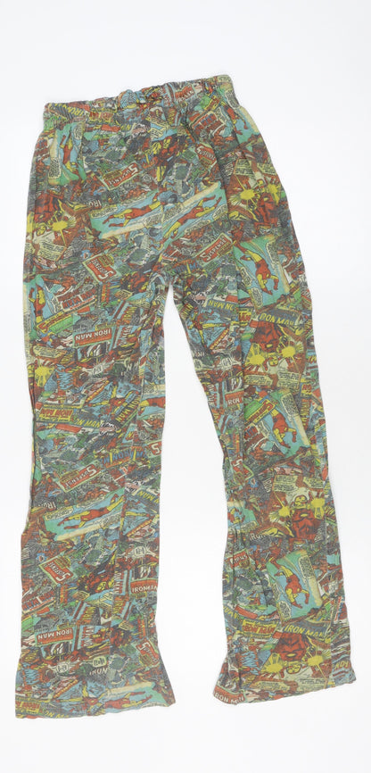 Preloved Disney Boys Multicoloured Marvel Lounge Pants Size S - Back