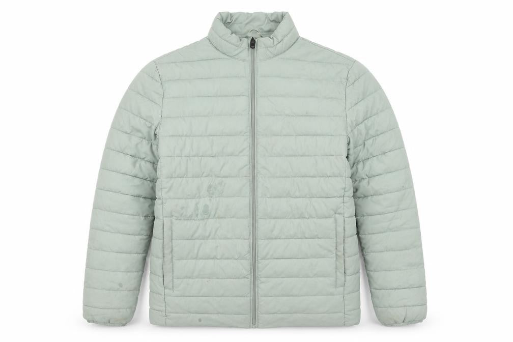 Jack & Jones Unisex Green Puffer Jacket M
