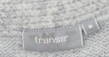 Fransa Men's Grey Knit Pullover Jumper M