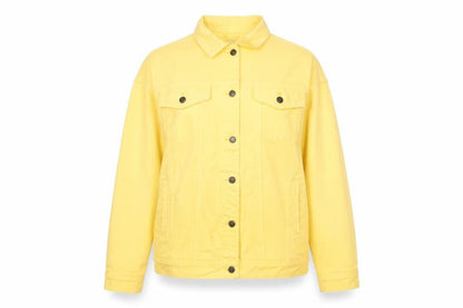 Nasty Gal Women's Yellow Short Denim Jacket, Size 4, Summer Ready