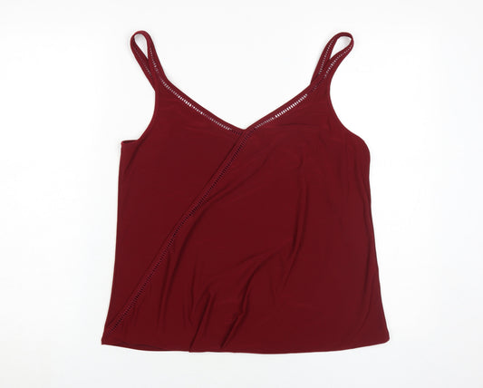 Wallis Women's Red Camisole Tank Top Size 14