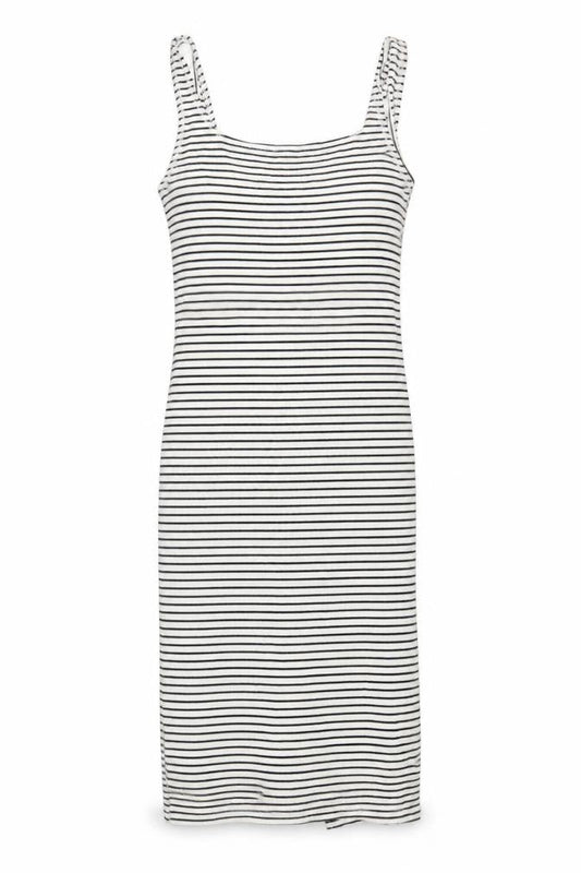 Bershka Women's Black Striped Slip Dress XS