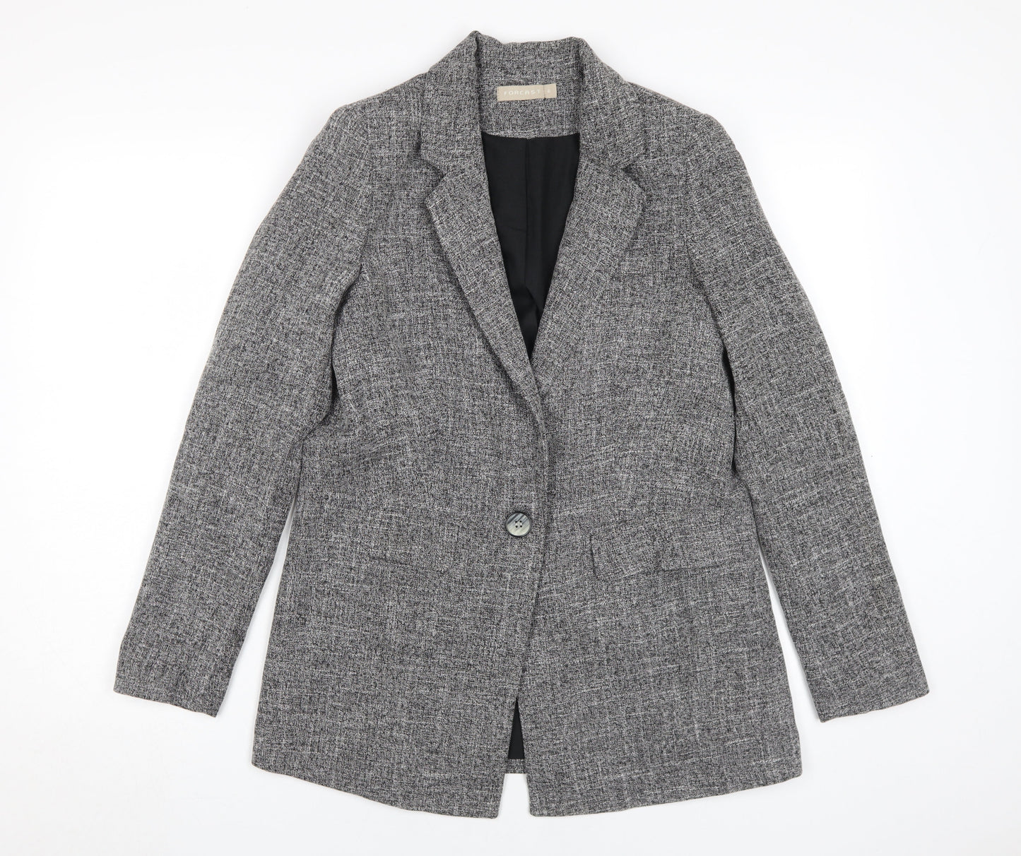 Forcast Women's Grey Single-Breasted Blazer