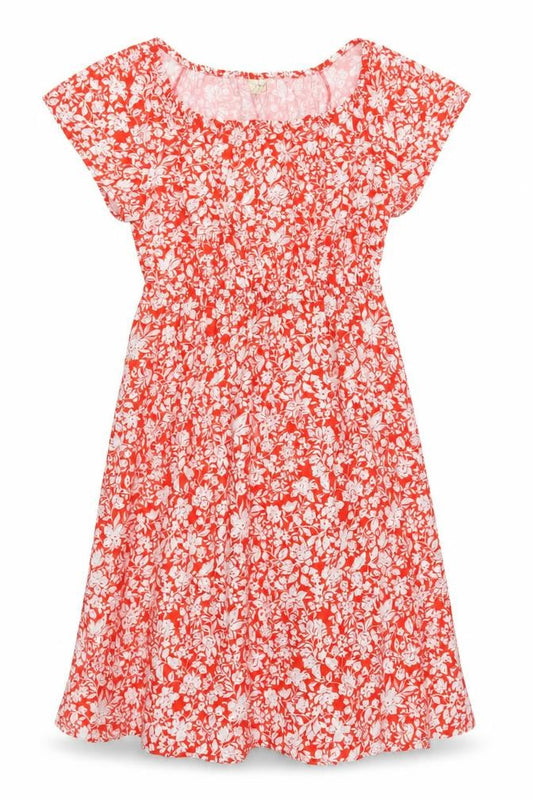Universal Thread Women's Red Floral A-Line Dress 2XL