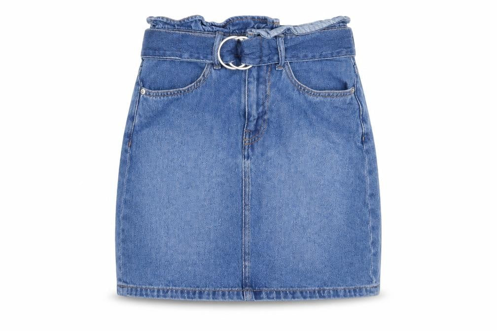 H&M Women's Blue Short Denim Skirt, Size 4