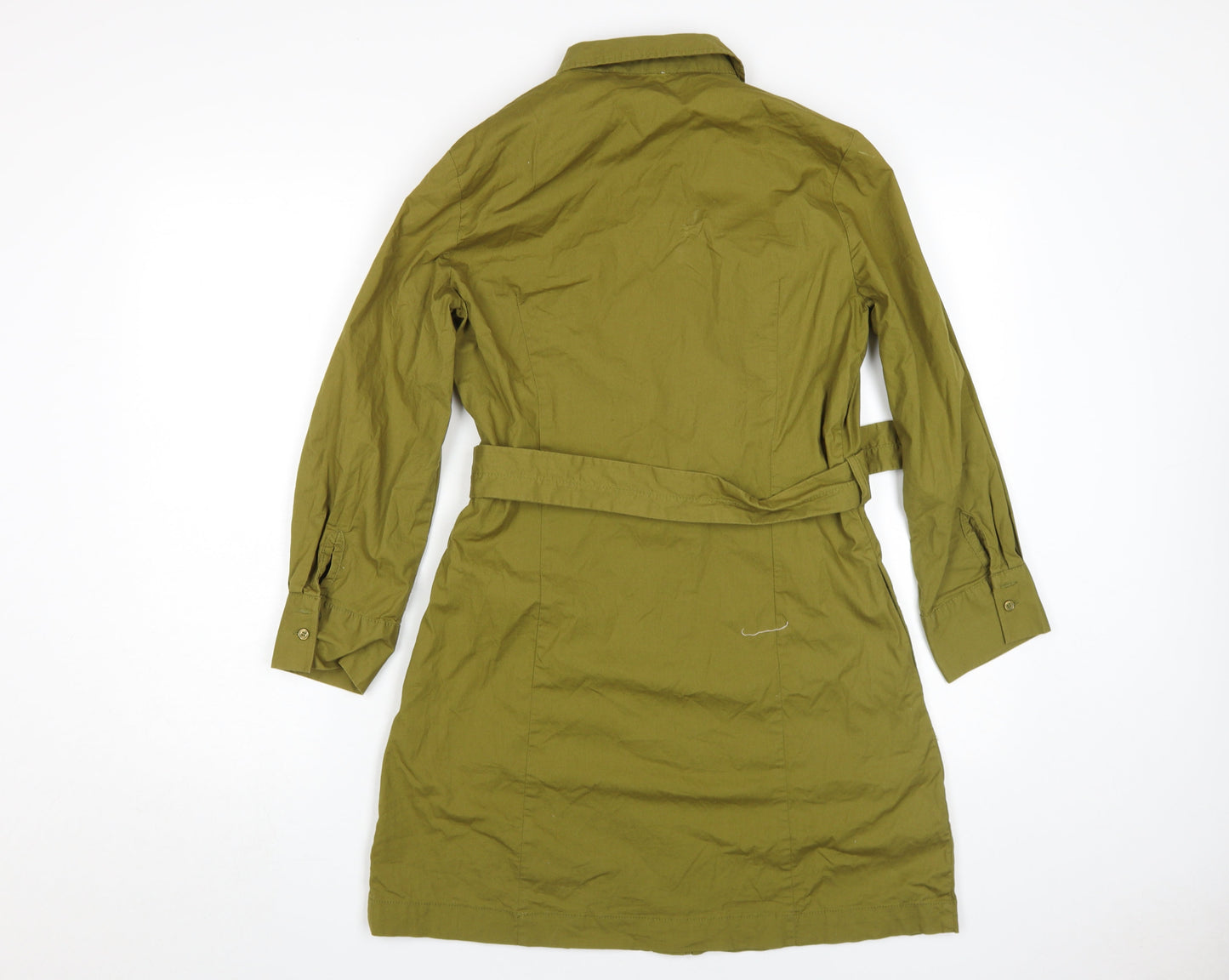 MNG Green Shirt Dress, Women's Casual, Size 12