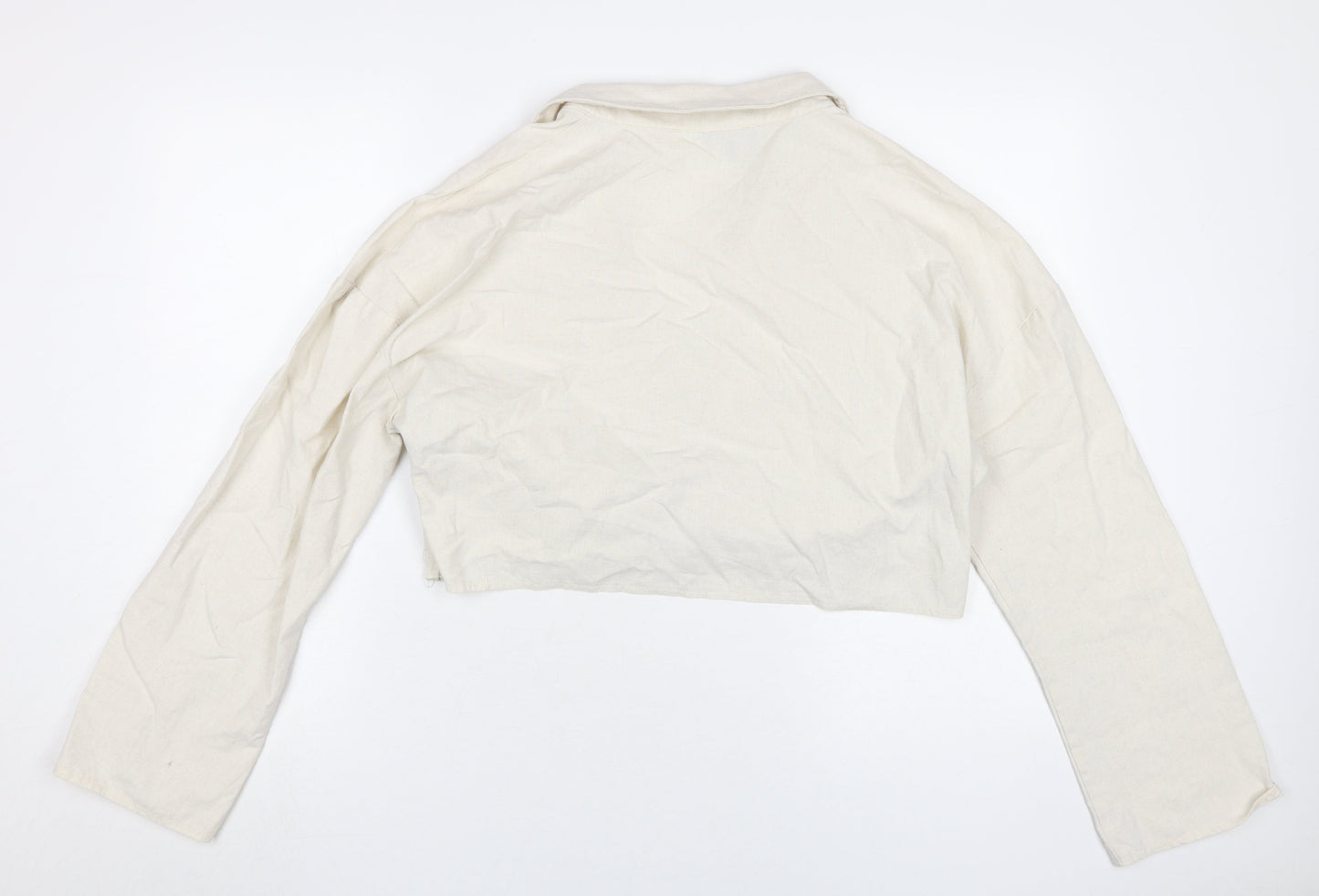 In The Style Women's Beige Cropped Blouse Size 18